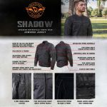 Milwaukee Leather Men’s Shadow Black Textile Motorcycle Jacket w/ CE Armor – MPM17030 - Image 2