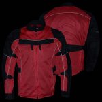 Milwaukee Leather Men’s Venture Black/Red Textile Motorcycle Jacket w/ CE Armor – MPM17031 - Image 4