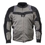 Milwaukee Leather Men’s Venture Dark Grey/Black Textile Motorcycle Jacket w/ CE Armor – MPM17032 - Image 11