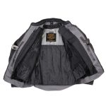 Milwaukee Leather Men’s Venture Dark Grey/Black Textile Motorcycle Jacket w/ CE Armor – MPM17032 - Image 5