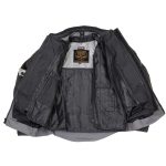 Milwaukee Leather Men’s Venture Dark Grey/Black Textile Motorcycle Jacket w/ CE Armor – MPM17032 - Image 7