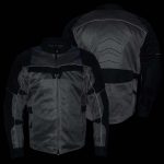 Milwaukee Leather Men’s Venture Dark Grey/Black Textile Motorcycle Jacket w/ CE Armor – MPM17032 - Image 9