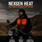 Nexgen Heat Men’s Heated Sweatshirt Hoodie – Grey Cold-Weather Gear for Riding & Outdoor NXM1713SET - Image 2