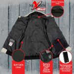 Nexgen Heat Men’s Silver Heated Hoodie Jacket – Winter Motorcycle Riding Gear for Cold Outdoors MPM1714SET - Image 5