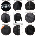 Milwaukee Leather MPM1730 Men’s Black Padded Textile All Season Motorcycle Jacket w/ Reflective Skulls Artwork - Image 5