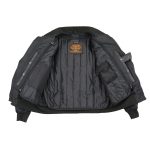 Milwaukee Leather MPM1731 Men’s Black Textile Aviator Bomber Jacket with Armor Protection - Image 2