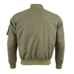 Milwaukee Leather MPM1731 Men’s Green Textile Aviator Bomber Jacket with Armor Protection - Image 2