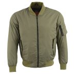 Milwaukee Leather MPM1731 Men’s Green Textile Aviator Bomber Jacket with Armor Protection - Image 5