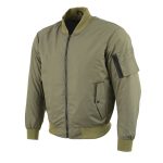 Milwaukee Leather MPM1731 Men’s Green Textile Aviator Bomber Jacket with Armor Protection - Image 6