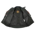 Milwaukee Leather MPM1751 Burnt Orange Leather and Textile Armored Motorcycle Jacket for Men – All Season - Image 6