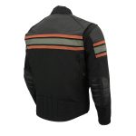 Milwaukee Leather MPM1751 Burnt Orange Leather and Textile Armored Motorcycle Jacket for Men – All Season - Image 14