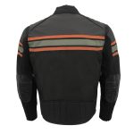 Milwaukee Leather MPM1751 Burnt Orange Leather and Textile Armored Motorcycle Jacket for Men – All Season - Image 5