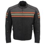 Milwaukee Leather MPM1751 Burnt Orange Leather and Textile Armored Motorcycle Jacket for Men – All Season - Image 15