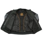Milwaukee Leather MPM1752 Men’s Black/Grey Textile and Mesh Armored Motorcycle Biker Racing Jacket - Image 6