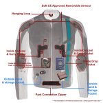 Milwaukee Leather MPM1752 Men’s Black/Grey Textile and Mesh Armored Motorcycle Biker Racing Jacket - Image 4