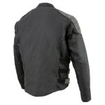 Milwaukee Leather MPM1755 Men’s ‘Assault Style’ Black Leather and Textile M/C Jacket - Image 7