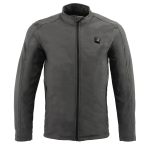 Nexgen Heat MPM1762SET Men’s Soft Shell Heated Jacket – Grey Standup Collar Jacket for Winter with Battery Pack - Image 9