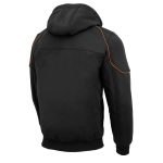 Milwaukee Leather MPM1764 Men’s Black Soft Shell CE Armored Motorcycle Racing Style Hoodie Jacket w/ Detachable Hood - Image 13
