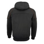 Milwaukee Leather MPM1764 Men’s Black Soft Shell CE Armored Motorcycle Racing Style Hoodie Jacket w/ Detachable Hood - Image 10