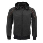 Milwaukee Leather MPM1764 Men’s Black Soft Shell CE Armored Motorcycle Racing Style Hoodie Jacket w/ Detachable Hood - Image 15