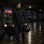 Milwaukee Leather MPM1764 Men’s Black Soft Shell CE Armored Motorcycle Racing Style Hoodie Jacket w/ Detachable Hood - Image 5