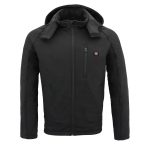 Nexgen Heat MPM1767SET Men’s Black ‘Heated’ Soft Shell Hooded Zipper Front Jacket (Rechargeable Battery Pack Included) - Image 14