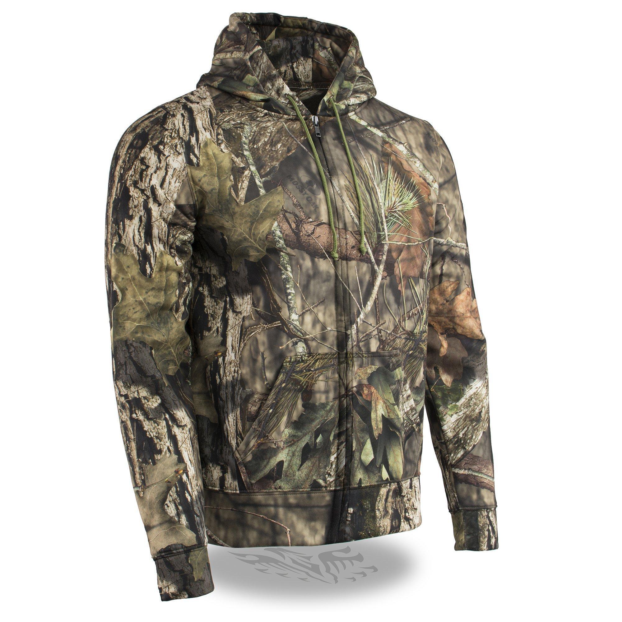 Milwaukee Leather MPM1777 Men’s Mossy Oak Camouflage Zipper Front Hoodie