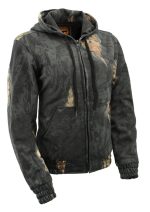 Milwaukee Leather MPM1779 Men’s Mossy Oak Eclipse Zipper Front Hoodie