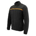 Milwaukee Leather MPM1783 Men’s Black Micro Fleece Zipper Front Jacket - Image 7