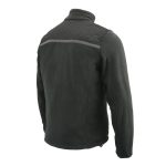 Milwaukee Leather MPM1784 Men’s Black Micro Fleece Zipper Front Jacket with Reflective Stripes - Image 12