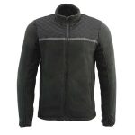 Milwaukee Leather MPM1784 Men’s Black Micro Fleece Zipper Front Jacket with Reflective Stripes - Image 6