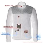 Milwaukee Leather MPM1784 Men’s Black Micro Fleece Zipper Front Jacket with Reflective Stripes - Image 4