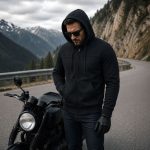 Milwaukee Leather Men’s Black Streetguard Riding Hoodie – Aramid Reinforced with CE Shoulder and Elbow Armor – MPM1788 - Image 8