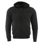 Milwaukee Leather Men’s Black Streetguard Riding Hoodie – Aramid Reinforced with CE Shoulder and Elbow Armor – MPM1788 - Image 12