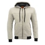 Milwaukee Leather Men’s Silver Streetguard Riding Hoodie – Aramid Reinforced with CE Shoulder and Elbow Armor – MPM1788 - Image 12