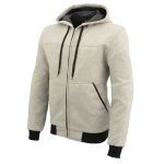 Milwaukee Leather Men’s Silver Streetguard Riding Hoodie – Aramid Reinforced with CE Shoulder and Elbow Armor – MPM1788 - Image 14