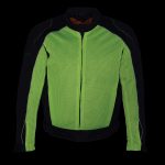 Milwaukee Leather MPM1790 Men’s Black and Neon Green Hi Vis Mesh Racer Armored Jacket with Removable Rain Jacket - Image 4