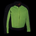 Milwaukee Leather MPM1790 Men’s Black and Neon Green Hi Vis Mesh Racer Armored Jacket with Removable Rain Jacket - Image 5