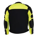 Milwaukee Leather Men’s Black and Neon Green CE Armored All Season Textile Motorcycle Riding Jacket  – MPM1791 - Image 6
