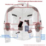 Milwaukee Leather MPM1792 Men’s Black CE Armored Textile Motorcycle Jacket- All Season Biker Jacket - Image 13