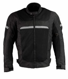 Milwaukee Leather MPM1794 Black Armored Mesh Racer Jacket with Reflective Piping for Men – All Season Jacket - Image 9