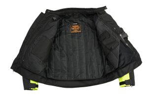 Milwaukee Leather MPM1794 Black Armored Mesh Racer Jacket with Reflective Piping for Men – All Season Jacket - Image 4
