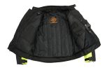 Milwaukee Leather MPM1794 High Vis Green Armored Mesh Racer Jacket with Reflective Piping for Men – All Season Jacket - Image 4