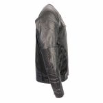 Milwaukee Leather MPM1795 Black Leather with Mesh Armored Racer Motorcycle Jacket for Men – All Seasons - Image 6