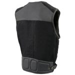 Milwaukee Leather MPM3310 Men’s ‘Super Utility’ Black Leather and Canvas Multi-Pocket Vest - Image 7