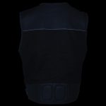 Milwaukee Leather MPM3310 Men’s ‘Super Utility’ Black Leather and Canvas Multi-Pocket Vest - Image 5