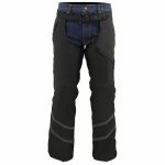 Milwaukee Leather MPM5701 Men’s Black ‘Reflective’ Vented Textile Motorcycle Chaps - Image 8