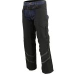 Milwaukee Leather MPM5701 Men’s Black ‘Reflective’ Vented Textile Motorcycle Chaps - Image 7