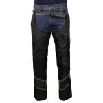 Milwaukee Leather MPM5705 Men’s Black Vented Textile Chaps with Leather Trim and Snap Out Liner - Image 13
