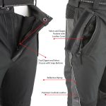 Milwaukee Leather MPM5728 Men’s Black Tri-Tex and Leather Motorcycle Biker Racing Pants w/ CE Armor Protection - Image 5